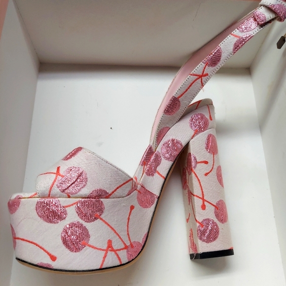 Gambia Paris Shoes - Giamba Valli Paris Platform Sandals Size 38.5